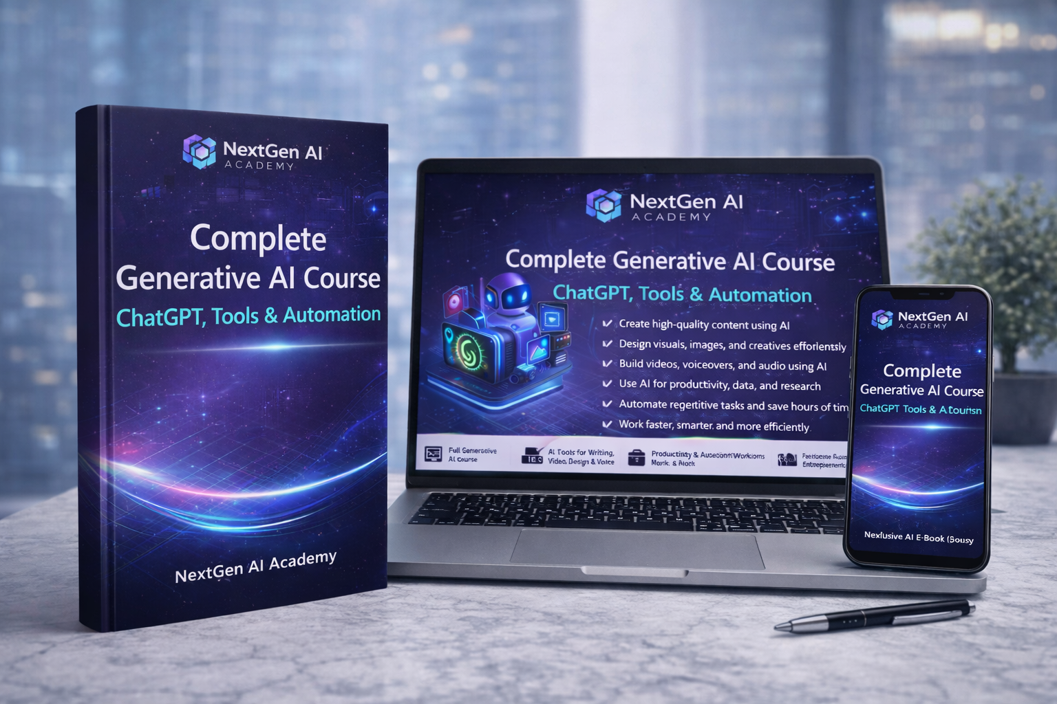 Complete Generative AI Course: ChatGPT, Tools &amp; Automation